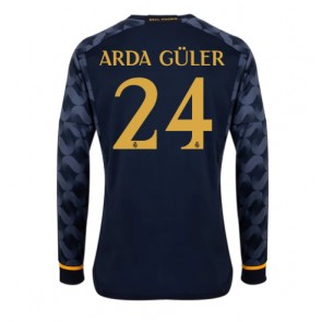Maillot de foot Real Madrid Arda Guler #24 Extérieur 2023-24 Manche Longue
